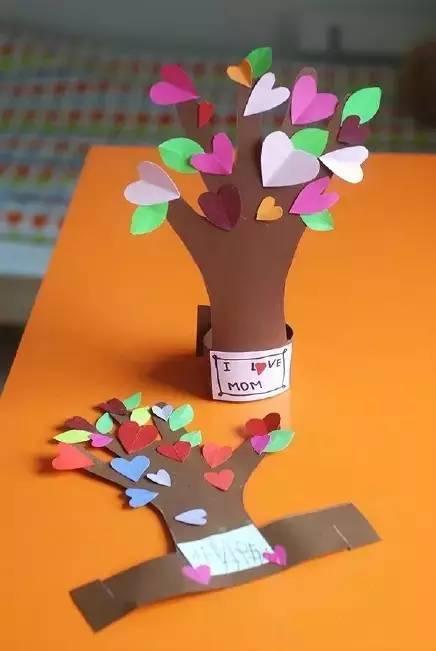 幼兒園手工制作 春天的小樹在成長